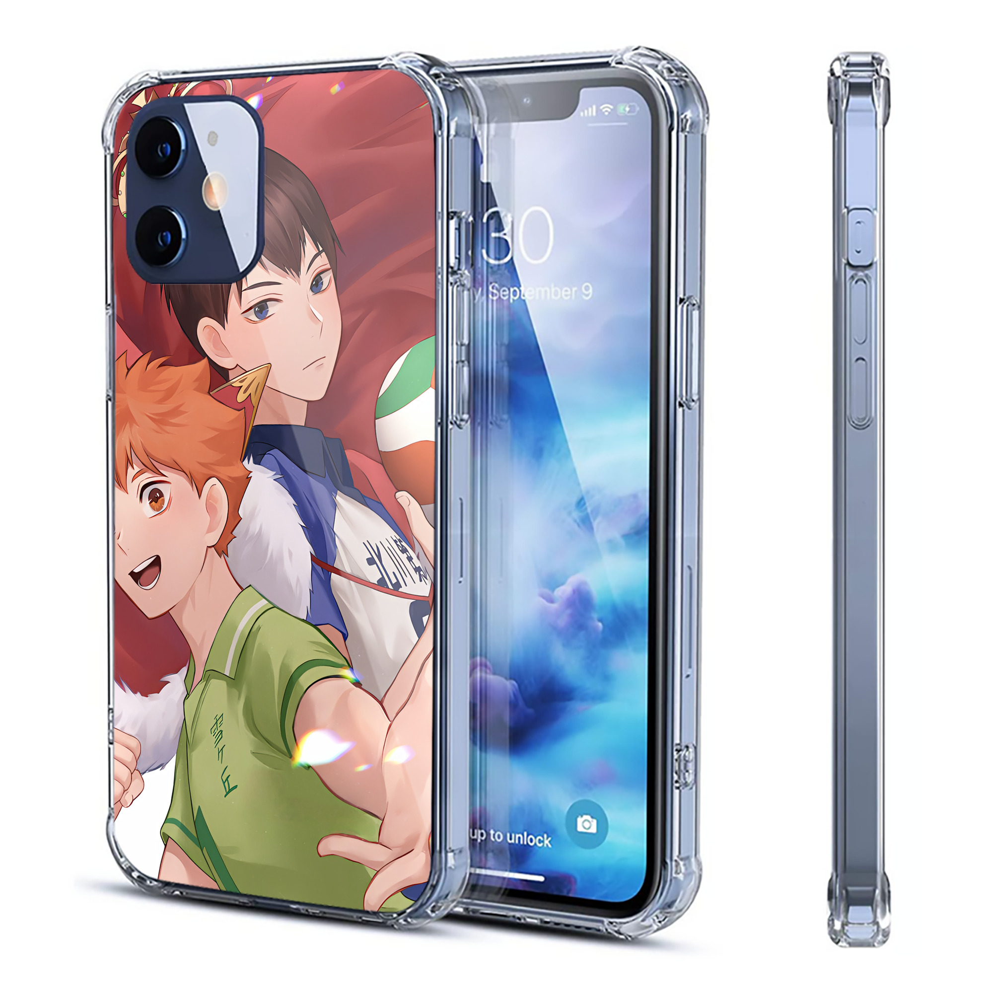 （画像用） ハイキュー!! Haikyu!! 【iPhone 12シリーズ対応】透明スマホケース（クリアソフトケース）